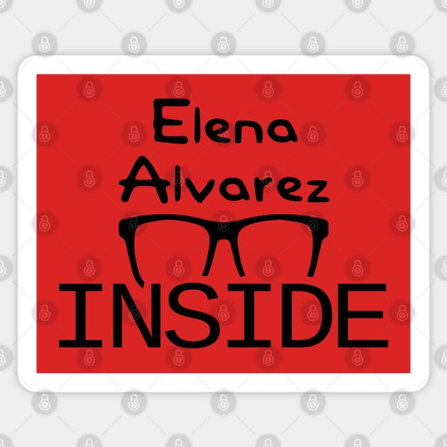 Elena Alvarez Inside Sticker by ManuLuce